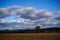 Clouds and landscape on a February afternoon in Bavaria