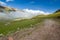 Clouds at the level of mountain road