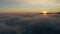 Clouds magic sunrise flight beautiful mountains sky aerial