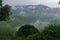 Clouds,mountain and trees