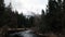 Clouds Obscuring Halfdome And Merced River Running Sped Up