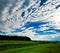 Clouds over field