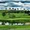 Clouds over a golf course