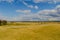 Clouds over golf field