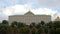 Clouds are over Grand Kremlin Palace in daytime, Moscow, Russia