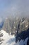 Clouds over the high Austrian region of Dachstein, view from the Dachstein cable car station, Austria, Europe