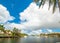 Clouds over Las Olas isles in Fort Lauderdale