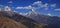 Clouds over mount Machapuchare