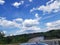 Clouds over the rappahannock river from the bridge