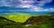 Clouds over a rock in the Carpathians