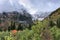 Clouds over the scenic mountainscape in Alpine Loop, Utah, USA