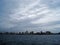 CLOUDS OVER SEA AND DURBAN SKYLINE