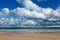 Clouds over the sea in St. Ives, Cornwall UK.