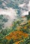 Clouds over Tibetan landscape