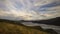 Clouds pass over Wrangell Mountains rainstorm river basin Alaska