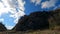 Clouds passing over the ancient city of Thera