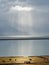 Clouds and rays of light over iceland south coast in winter