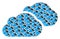 Clouds Recursion Collage of Itself Icons