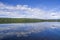 Clouds reflecting in lake Funasdalssjon