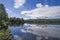 Clouds reflecting in lake Funasdalssjon