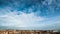 Clouds rolling across London suburbs