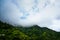 Clouds rolling over the green hills of shimla