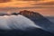 CLouds rolling over Udalaitz mountain Basque Country