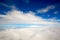 Clouds sea aircraft view aerial