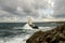 Clouds Sea Lighthouse Rocks Seashore