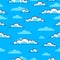 Clouds seamless background, weather and outdoors, cloudscape sky.