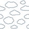 Clouds Seamless Pattern Background