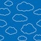 Clouds Seamless Pattern Background