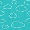 Clouds Seamless Pattern Background