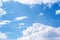 Clouds sky background and natural vast space with breeze