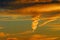 Clouds- Spiral Lenticular Cloud in the Arizona Sunset