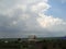 Clouds and summer countryside.