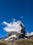 Clouds swirling around Matterhorn peak