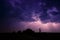 Clouds and thunder lightnings and storm