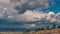 Clouds timelaps. Olkhon island Baikal