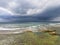 Clouds under the beach in Galle