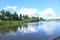 Clouds under Vasilyevka river