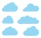 Clouds vector collection. Cloud computing pack.