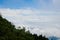 Clouds view from Mt. Fuji`s Half Way to the Top in Shizuka, Japan. Mt. Fuji is the most famous mountain in Japan. The season for