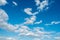 Clouds white blue sky fluffy windy weather daylight sunny