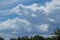 Cloudscape - blue sky and shapes in the clouds