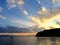 Cloudscape at dusk, Lake Ohrid, Macedonia, Balkans