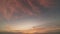 Cloudscape majestic sunrise or dramatic sunset sky, amazing light of nature cloudscape sky and clouds moving away rolling 4k color