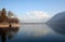 Cloudscape over Alpine lake