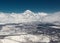 Cloudscape over Koryaksky volcano