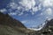 Cloudscape over moraine mountain circus